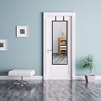 Vista 5 de Edenseelake Paquete de 2 espejos de pared de longitud completa de 14 x 48 pulgadas para dormitorio, sala de estar, color negro