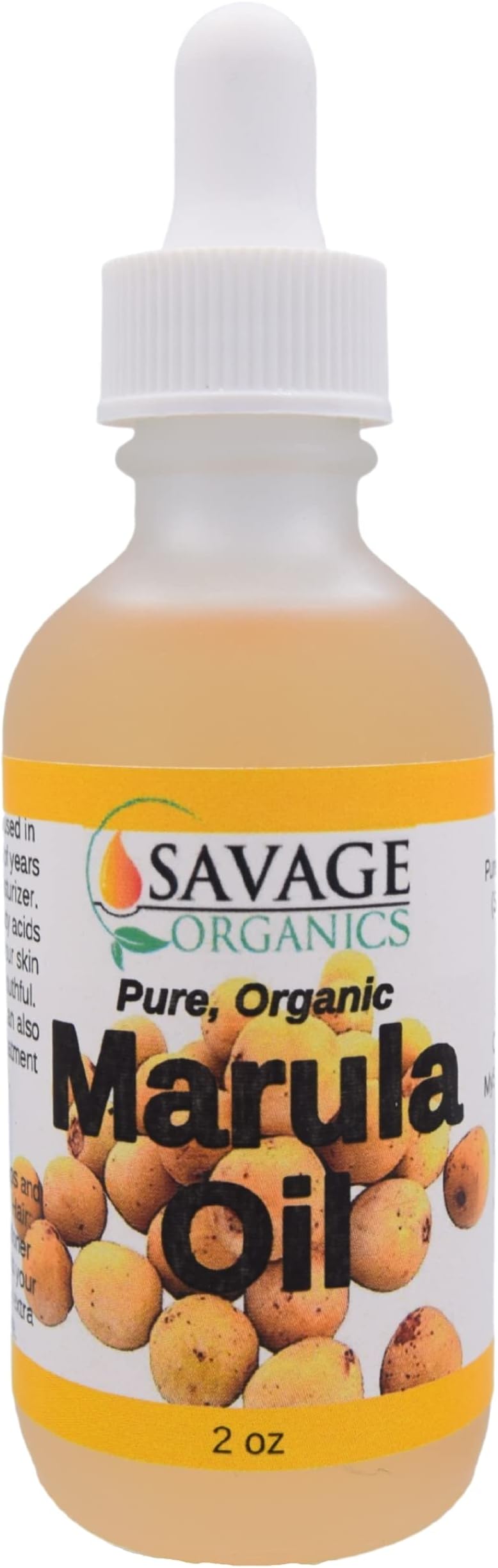Savage Organics Marula oil โ Cold Pressed Natural Facial Oil, Marula Oil for Hair, Premium Quality Face Oil 2 oz
