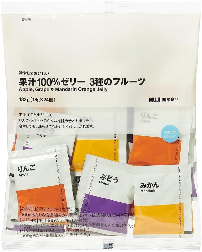 冷やしておいしい 果汁100％ゼリー 3種のフルーツ