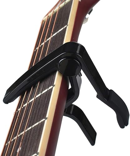 Miniatura 6 de Cejilla de guitarra para guitarra eléctrica acústica (negro Cpao)