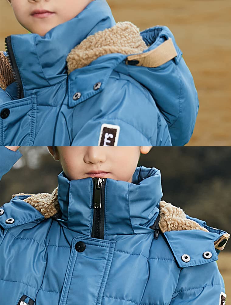 FTCayanz Giacca Bambini Giubbotto Piumino Invernale Trapuntato Imbottito Ragazzi Ragazze Caloroso Cappotto con Cappuccio