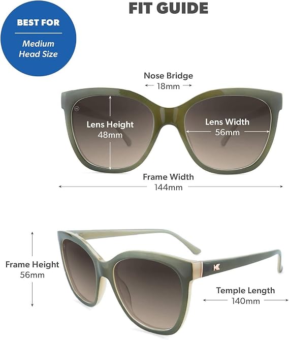 Knockaround Deja Views Polarized Cat Eye Sunglasses for Women & Men - Trendy Sunglasses - UV400 Protection