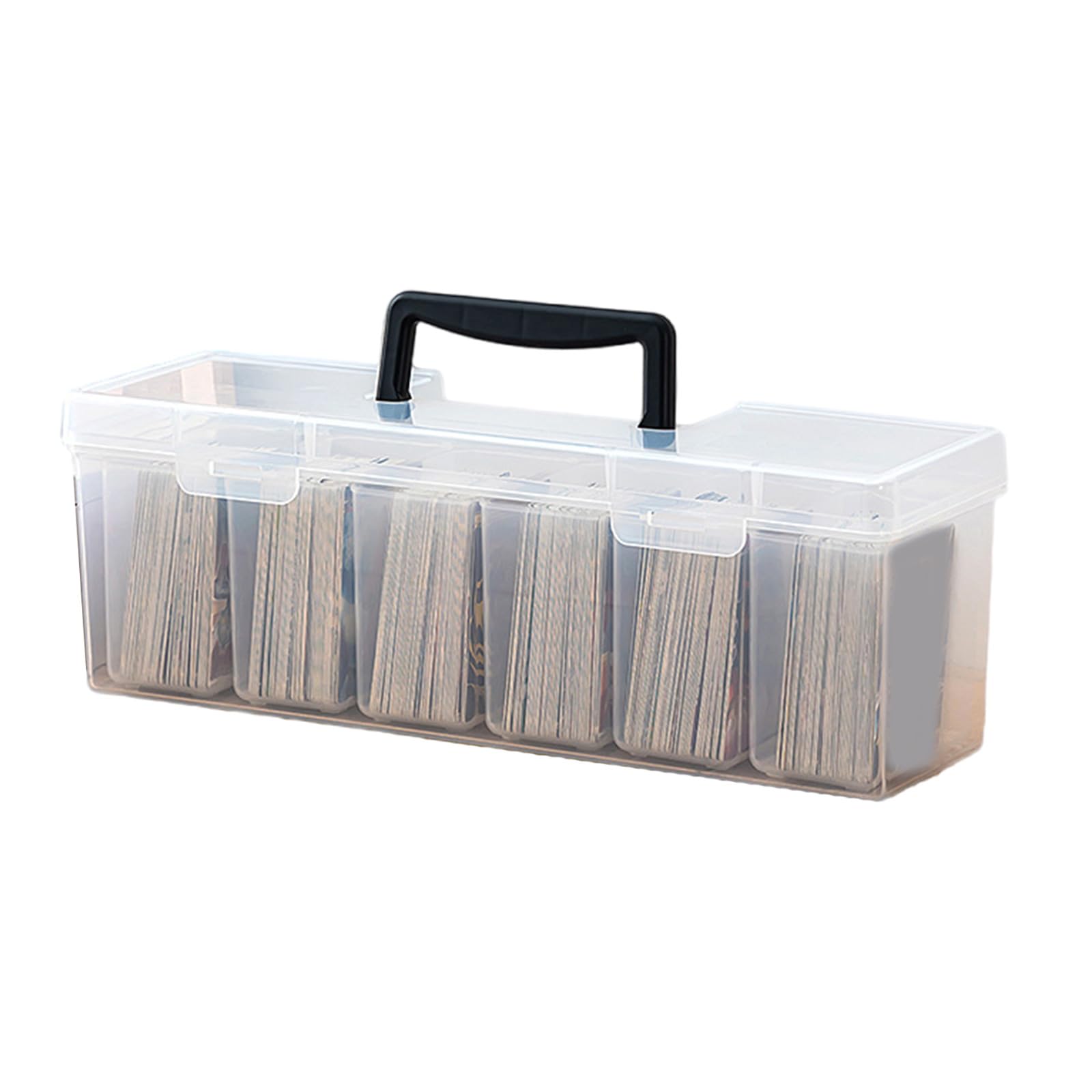 Xjdzineq Game Card Storage Box Trading Card Storage Box Game Organizers with Separate Large Capacity Container Trading Clear Container Acrylic Sport Organizers