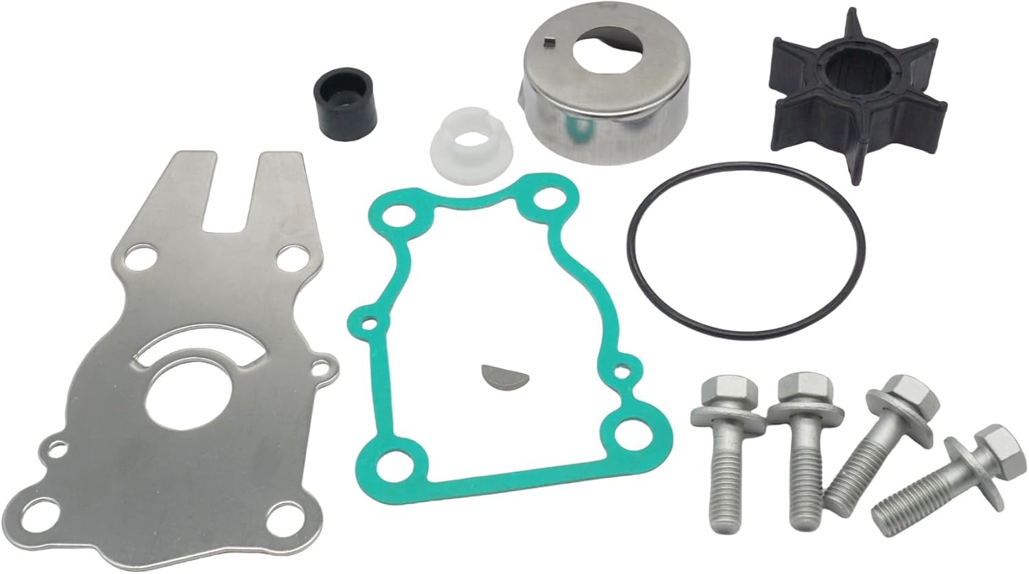Boat Marine 63D-W0078-01-00 Water Pump Impeller Kit for Yamaha 40 50 60 HP F40 C40 P40 F50 C50 P50 F60 Outboard Motor Replace 6H3-44352-00-00 Sierra 18-3434