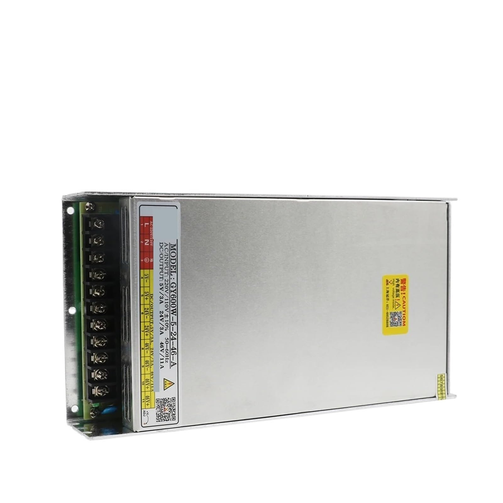 Fuente de alimentación conmutada Fuente de alimentación conmutada GY600W-5-24-46 Salida DC5V 3A 24V 3A 46V 11A