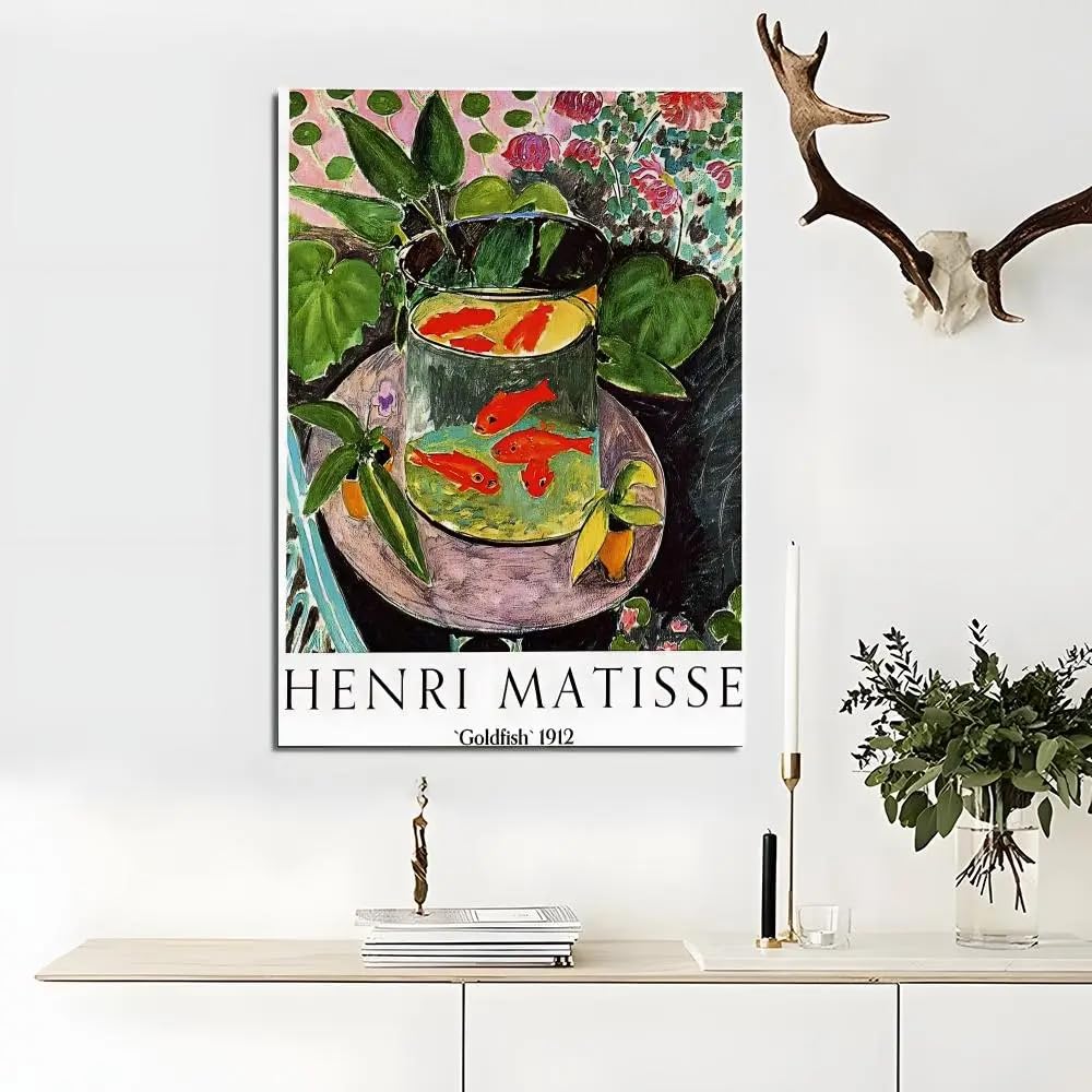 SDVIB Artist H-Henri M-Matisse Poster Wall Art Print Poster for Living Room Bedroom Home Decor Canvas Picture Painting(50x70cm/Frameless)