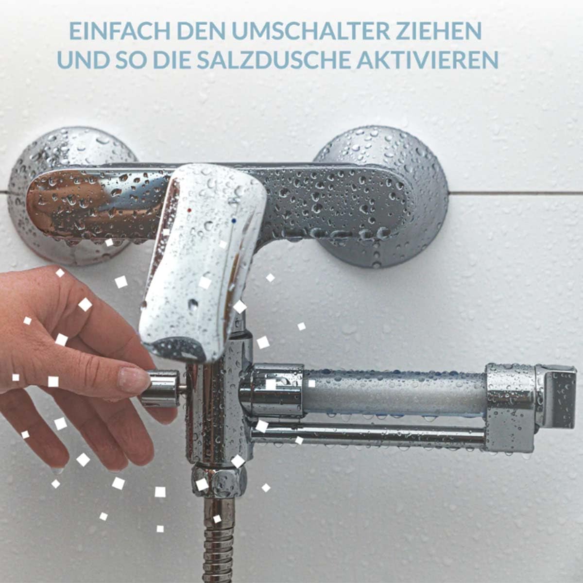 shower+ Salzdusche - Haut wie am Meer - Trockene Haut? Juckt mich nicht. | Bekannt aus Höhle der Löwen