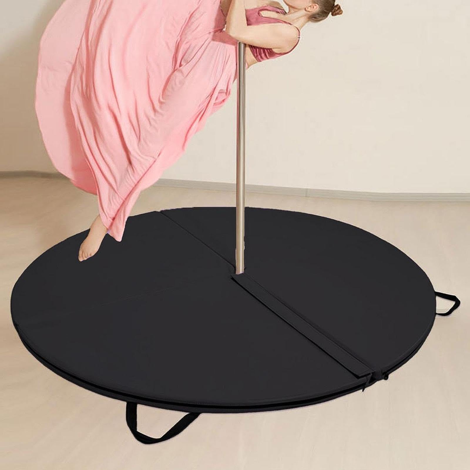 Colchoneta Plegable para Pole Dance 120cm (47.2") - Alfombra de Ejercicio Gruesa 3cm para Pilates, Fitness, Gimnasia, Interior y Exterior