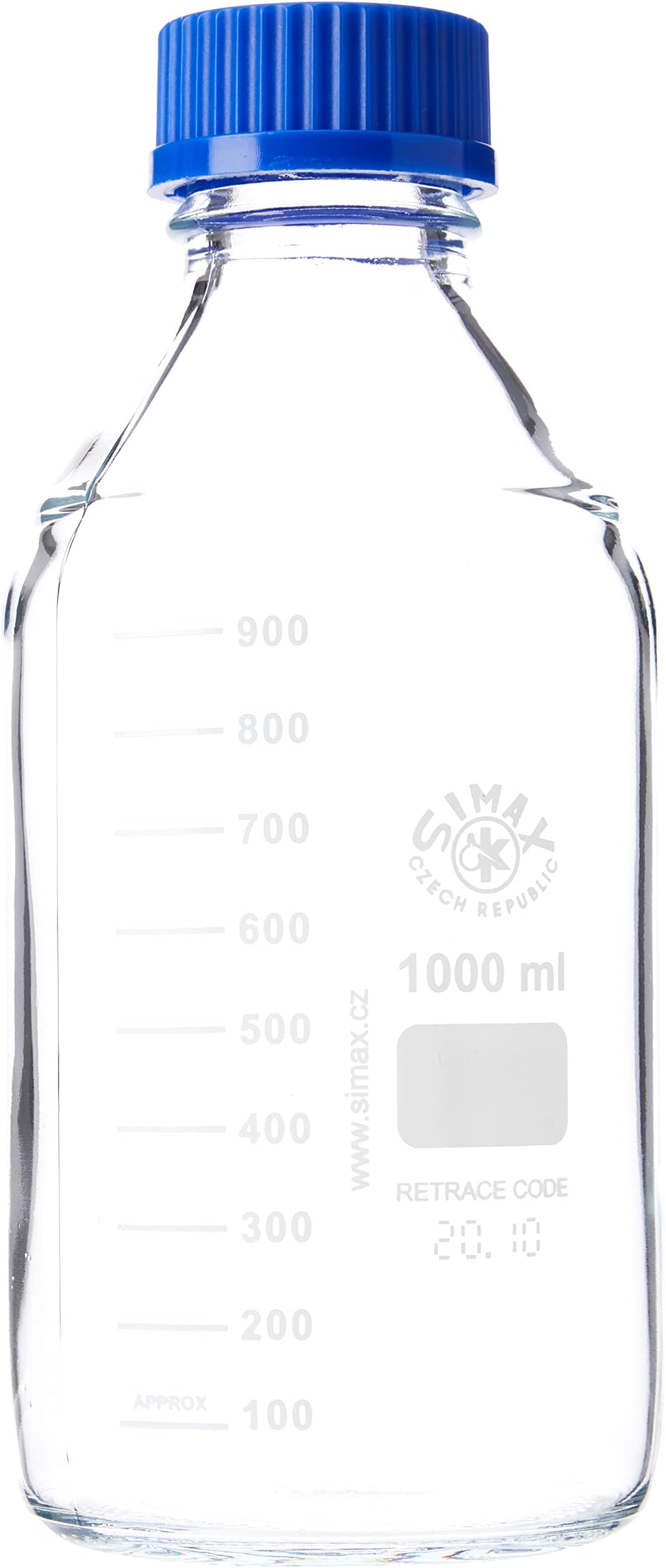 1000ML BOROSILICATE GLASS LABORATORY REAGENT BOTTLE SIMAX/VWR (DURAN PYREX EQUIVALENT)