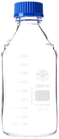 1000ML Borosilicate Glass Laboratory Reagent Bottle SIMAX/VWR Duran Pyrex Equivalent