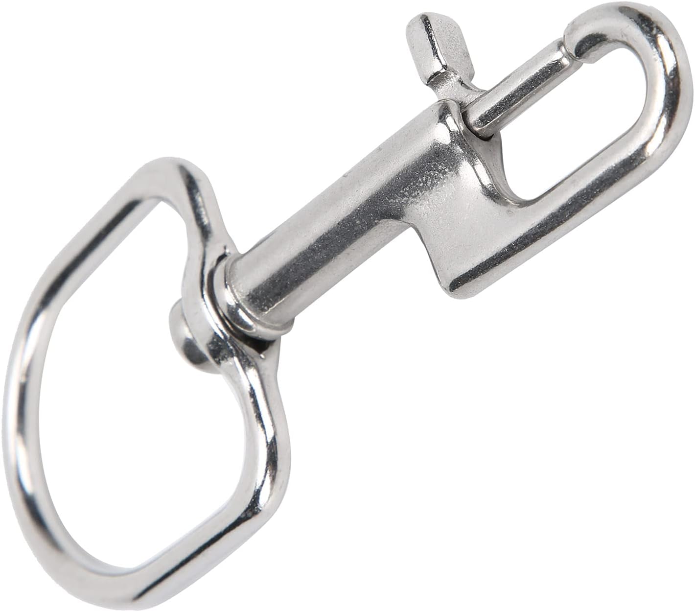 CCYLEZ Diving Snap Clips Stainless Steel, Snap Clips Closed Tightly for Diving, Single Eye Snap, Kayak Leash, (110mm)