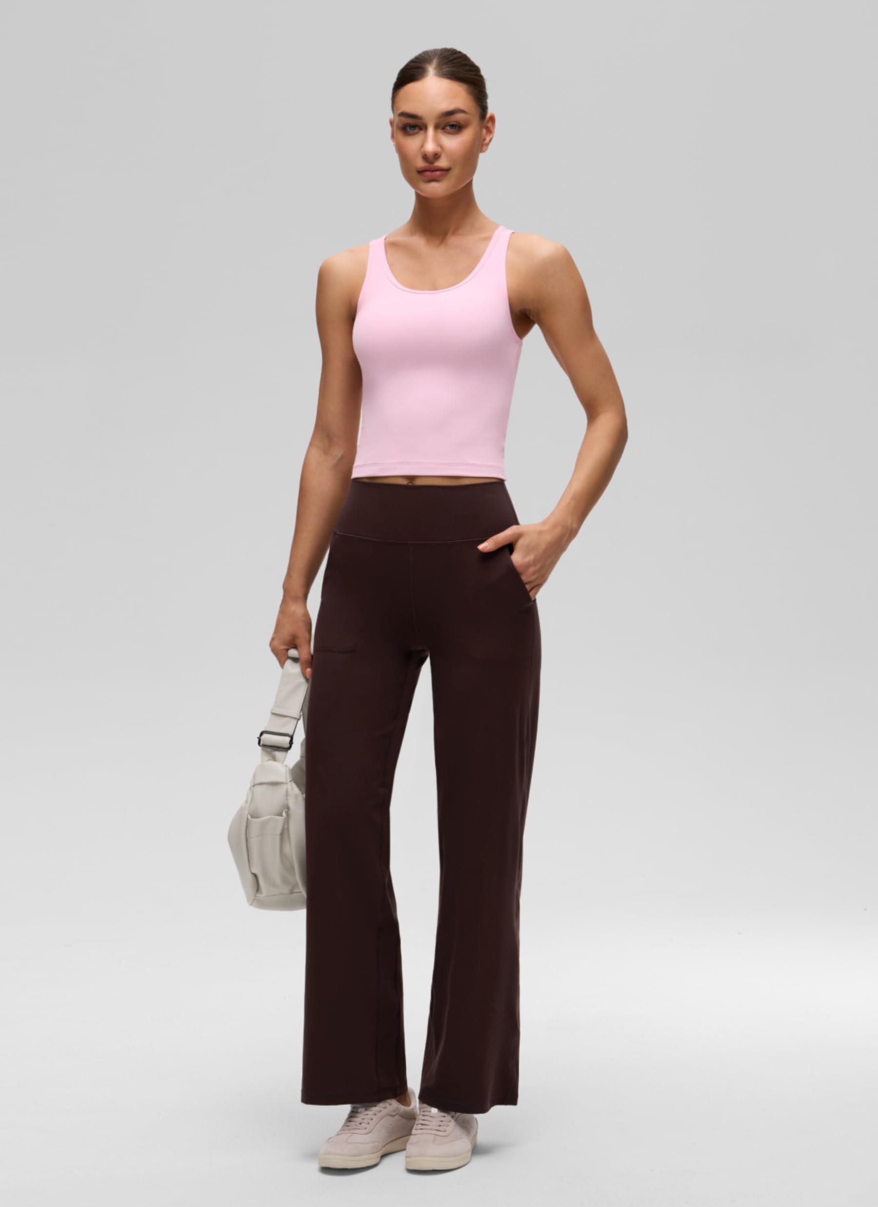 CRZ YOGA Butterluxe Mujer Doble Forro Camisetas Sin Mangas Espalda Cruzada Ejercicio Corto Chaleco