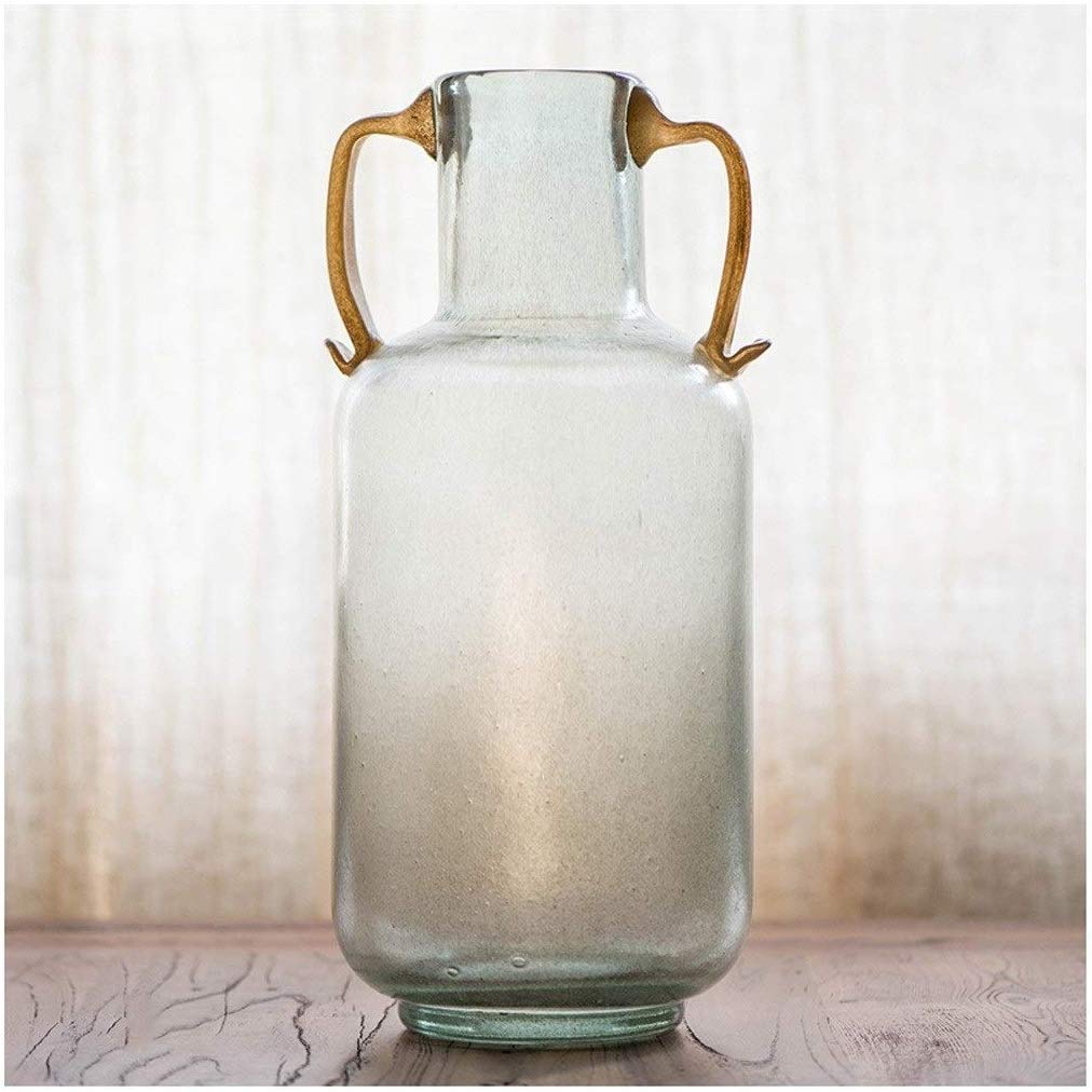 Vase en verre vintage MU pour embellir le salon avec une fleur
