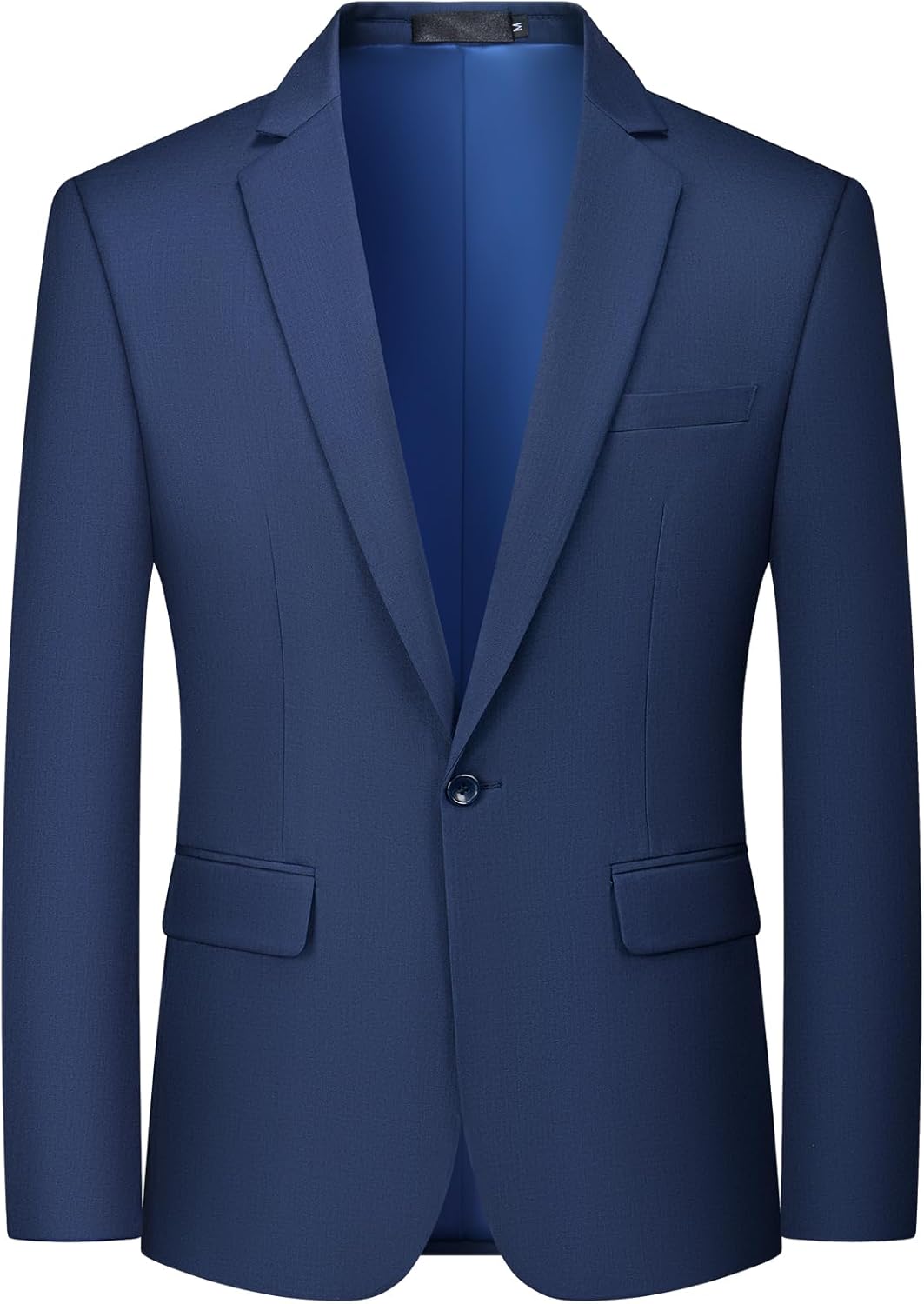 MAGE MALE Men's One Button Suit Jacket Elegant Solid Color Blazers Slim Fit Lightweight Sport Coats Blazer