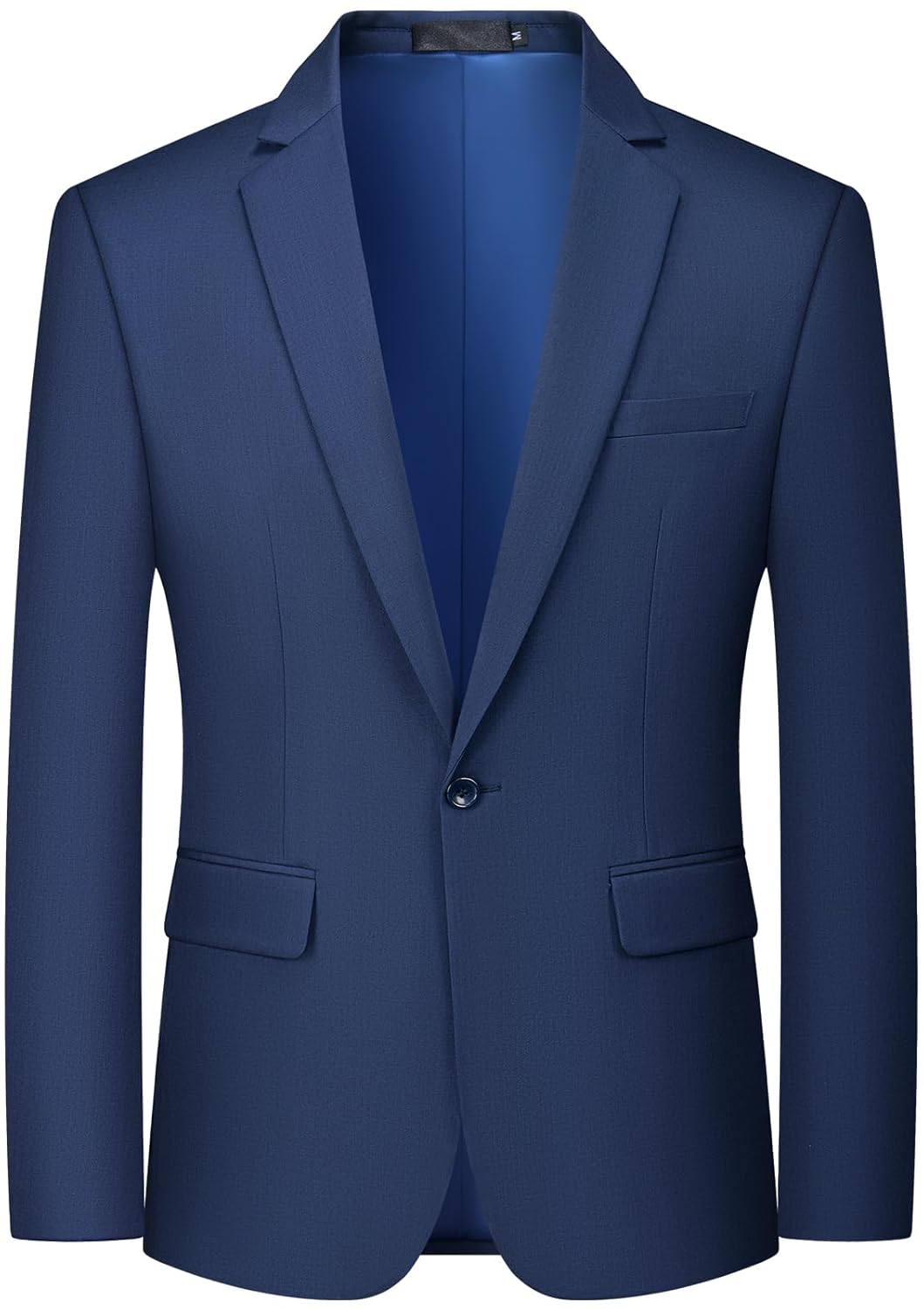MAGE MALE Mens One Button Suit Jacket Elegant Solid Color Blazers Slim Fit Lightweight Sport Coats Blazer