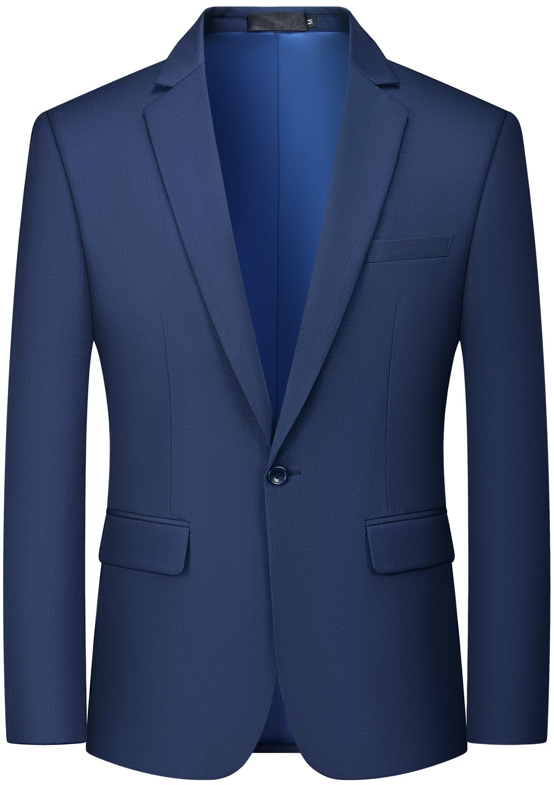 MAGE MALE Mens One Button Suit Jacket Elegant Solid Color Blazers Slim Fit Lightweight Sport Coats Blazer