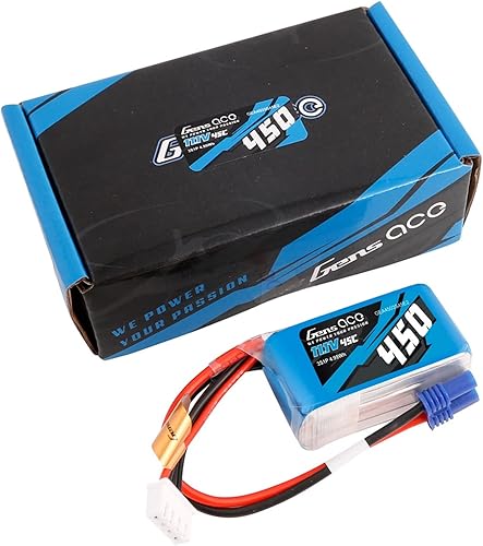 Miniatura 5 de Gens ace 3S Lipo Batería 11.1V 45C 450mAh Lipo Batería con EC2 Plug
