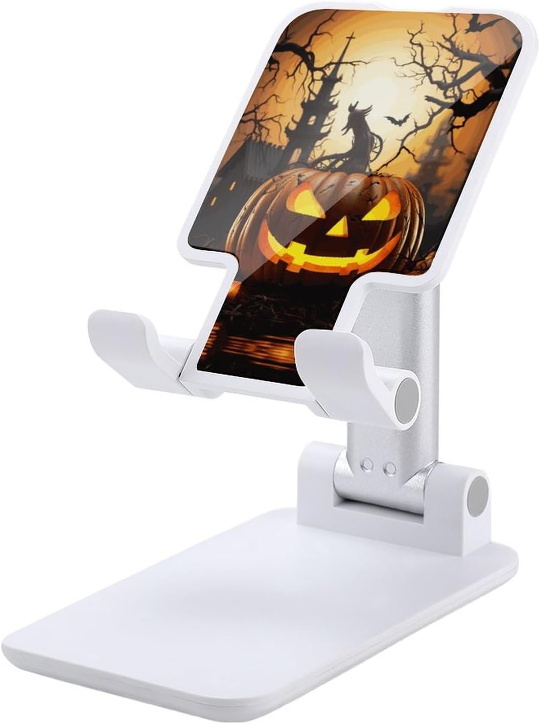 Halloween Pumpkin Foldable Phone Stand for Desk Taller Stand