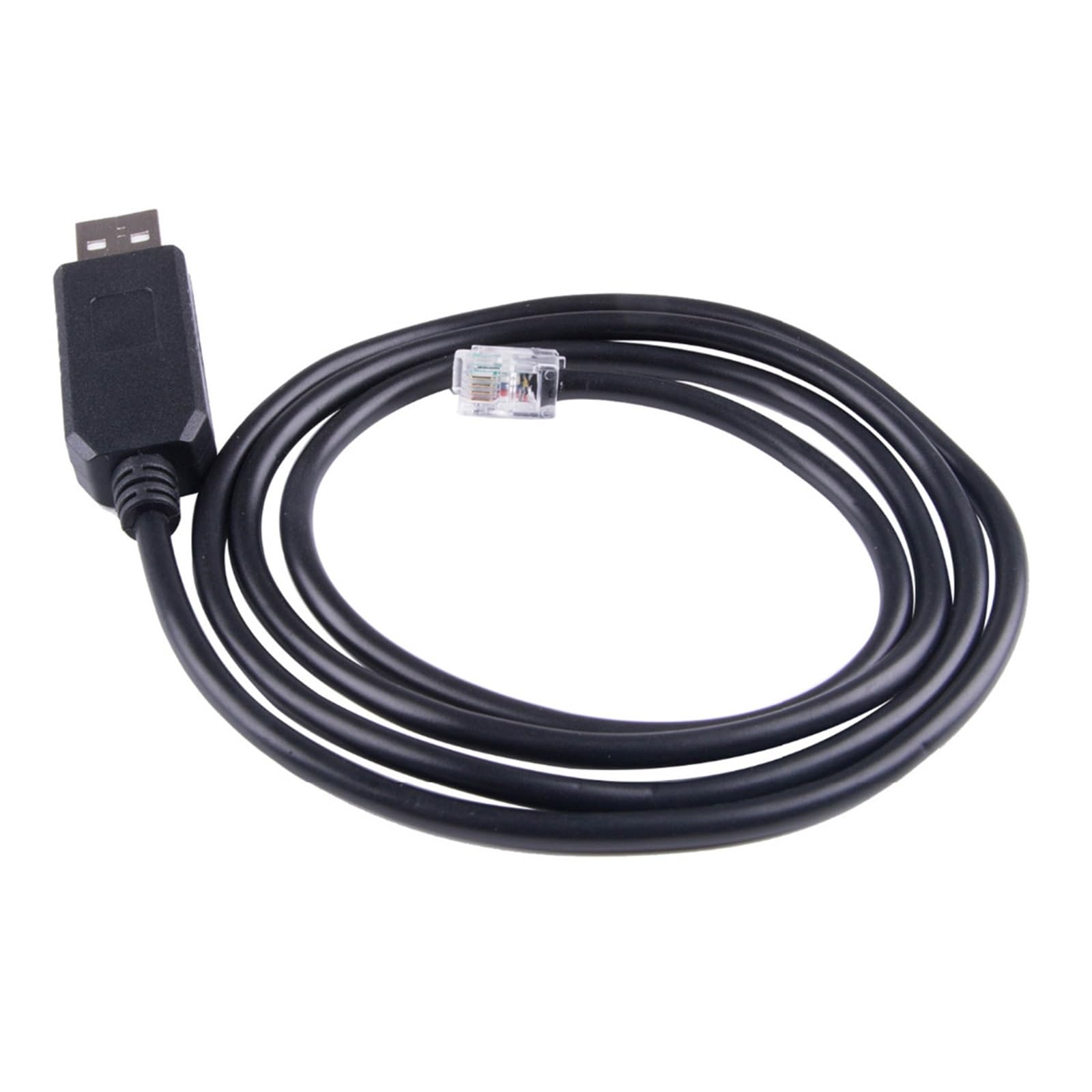 Cavo di controllo seriale RS232 da USB a RJ9 4P4C, cavo adattatore convertitore adatto per zeq25 ieq45 smarteq pro ieq30 (1,8 m, argento)