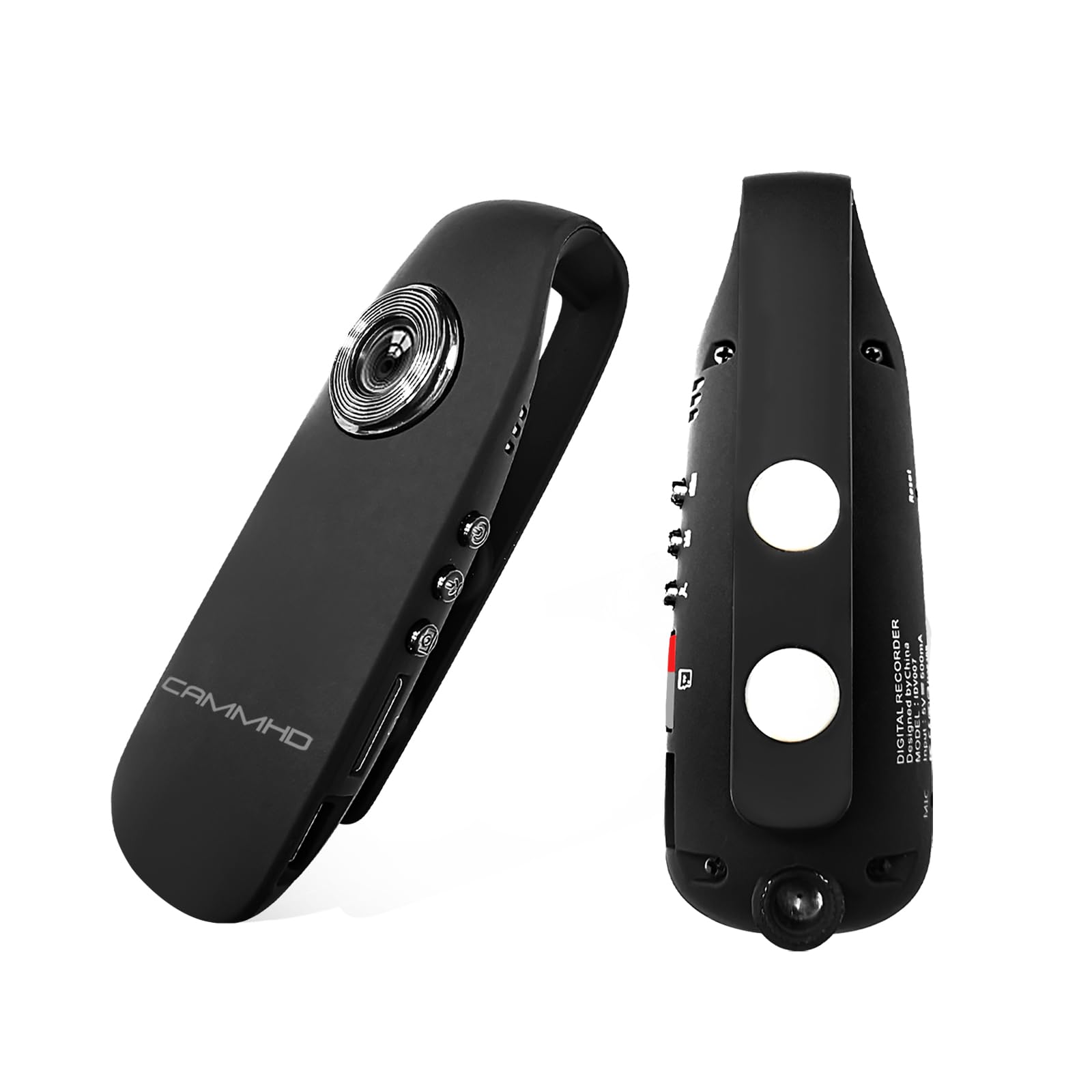 CAMMHD 1080P 32GB Körperkamera Full HD Portable Bodycam One-Key-Aufnahme Bewegungserkennung, 3-7 Stunden Aufnahme, Unterstützung OTG Verbindung (Maximale Unterstützung 512GB)