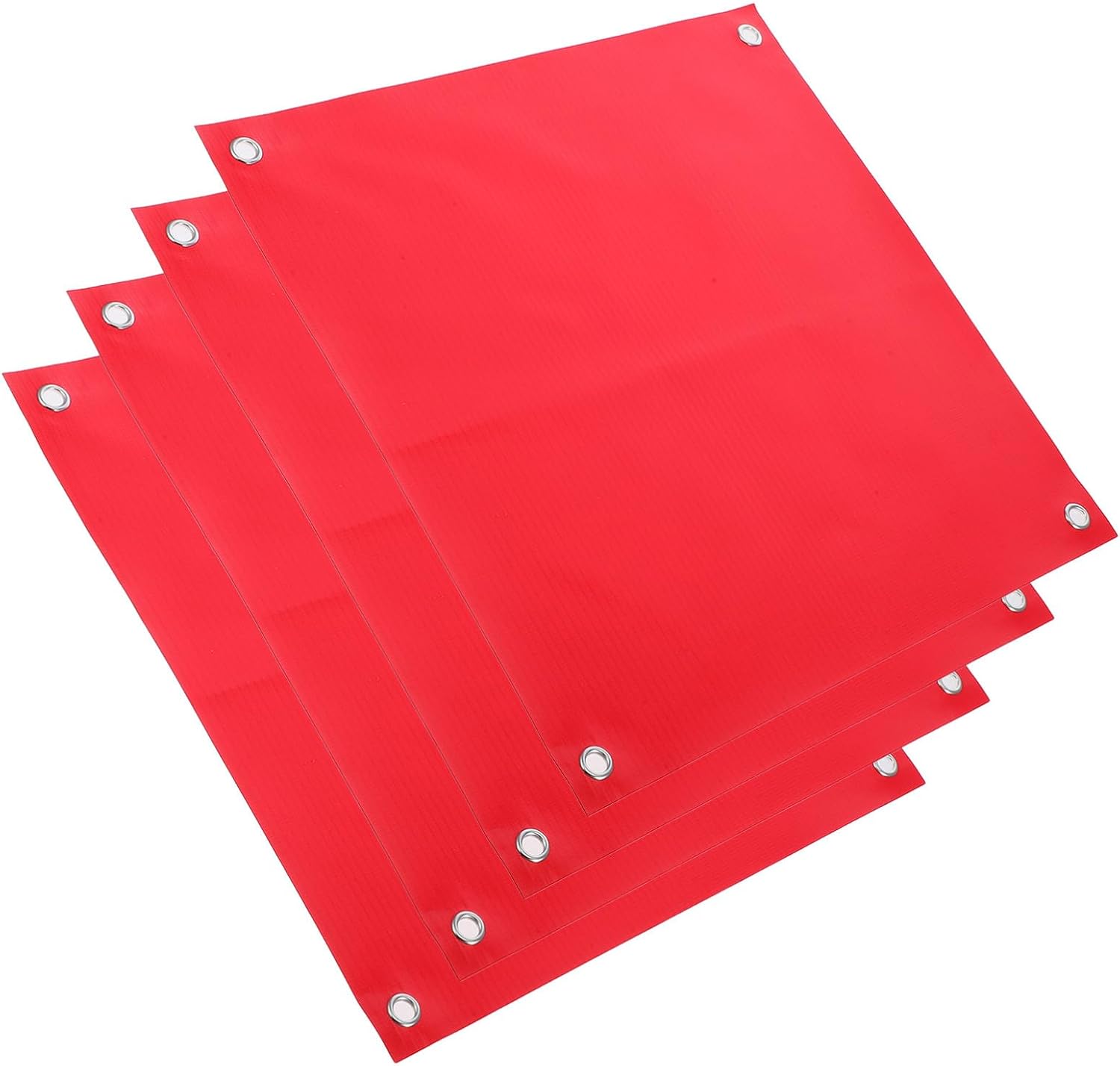 Vaguelly 4pcs Plastic Warning Flags for Traffic Safety with Pvc Material, Versatile and User-friendly Design, for Construction Zones and School Safety Use