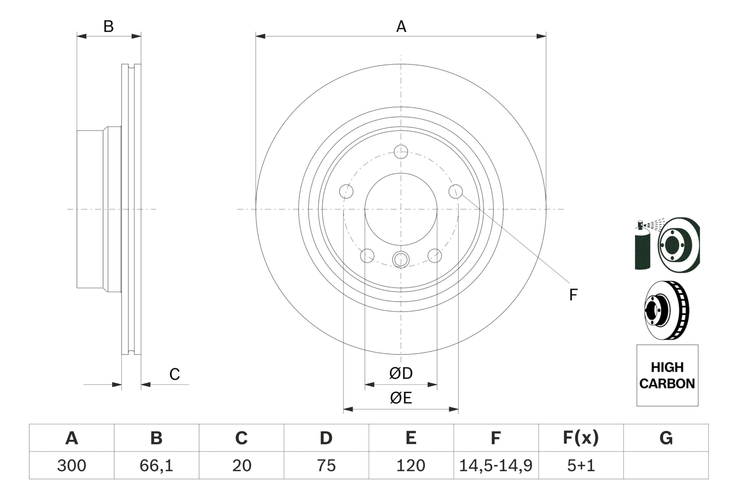 Bosch 0 986 479 218 Bremsscheibe - (Paar)