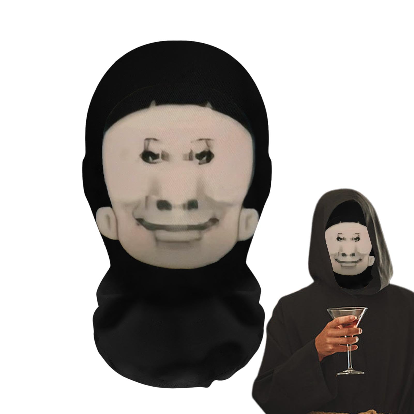 Cool Headgear Face Cover | Copertura integrale per costume – Copertura integrale per costume copricapo, copertura realistica, accessorio per cosplay, copricapo divertente realistico per adulti