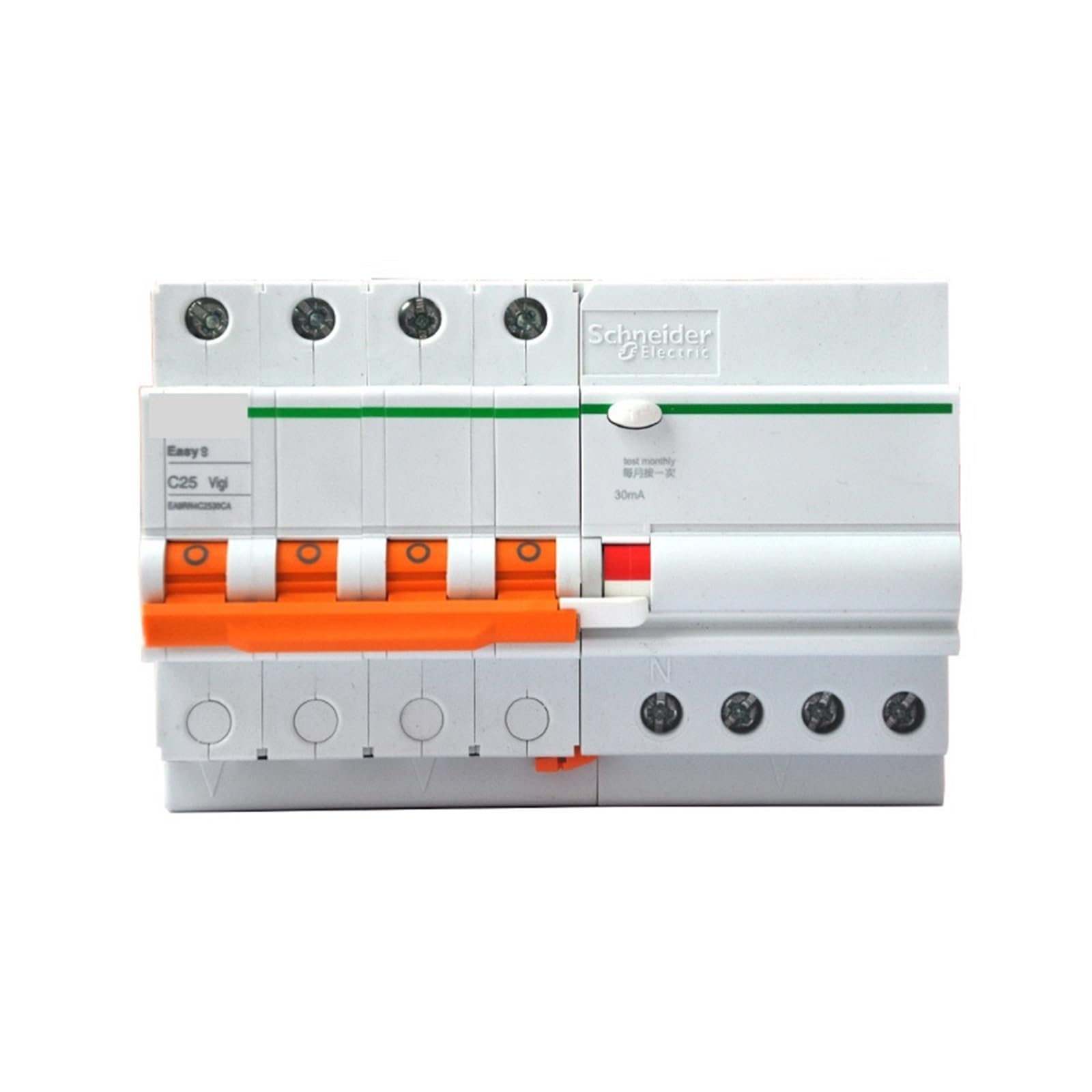 Disjoncteur EA9R protection contre les fuites de courant 4P C40A boîtier renforcé