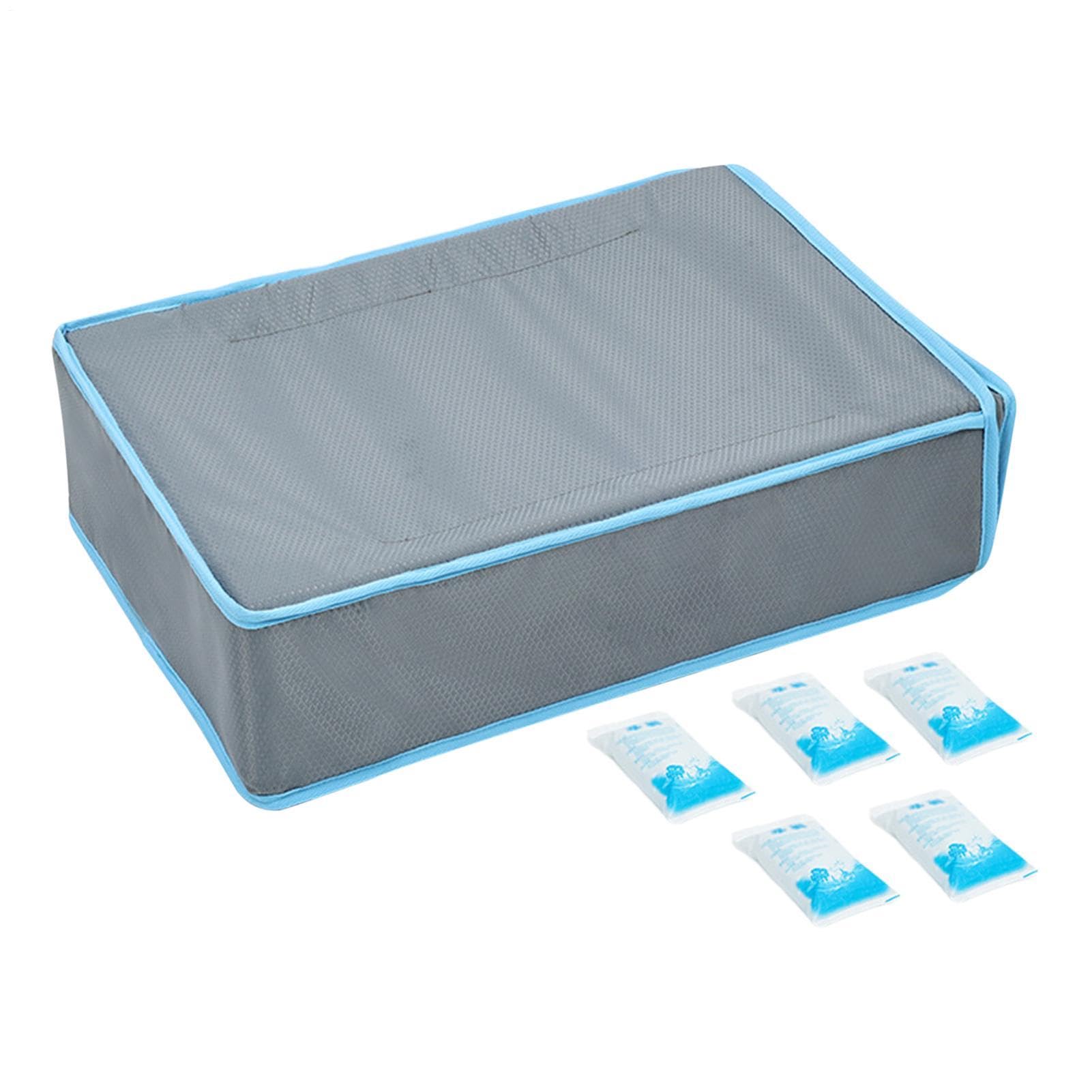 Tappetino Rinfrescante Per Cani 51,5x38x14 cm Cuccia Lavabile Con 5