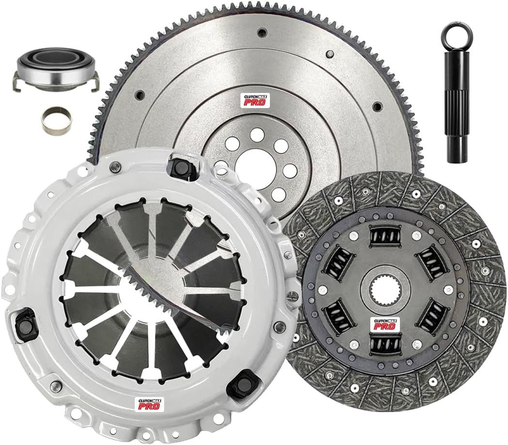 ClutchMaxPRO Heavy Duty OEM Clutch Kit with Flywheel Compatible with Acura CSX RSX TYPE-S TSX ILX K20 Honda Accord Civic Si K20A2 K20A3 K20Z1 K20Z3 K24A 2.0L 2.4L (CP08137HDFW-CK)