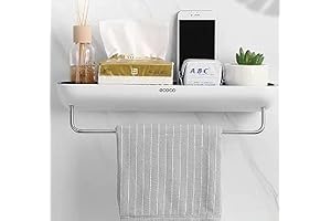 Floating Bathroom Organizer - Easymount Bathroom Storage Shelf - No Drilling Required