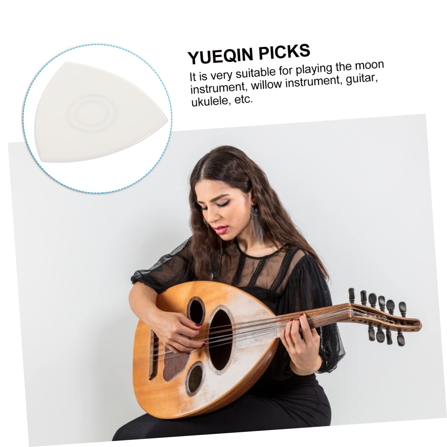 HEMOTON 60 Pz plettro di nylon plettri per banjo plettro per ukulele plettri liuqin plettri chitarra plettro chitarra plettro per chitarra yueqin accessori per chitarra ukulele