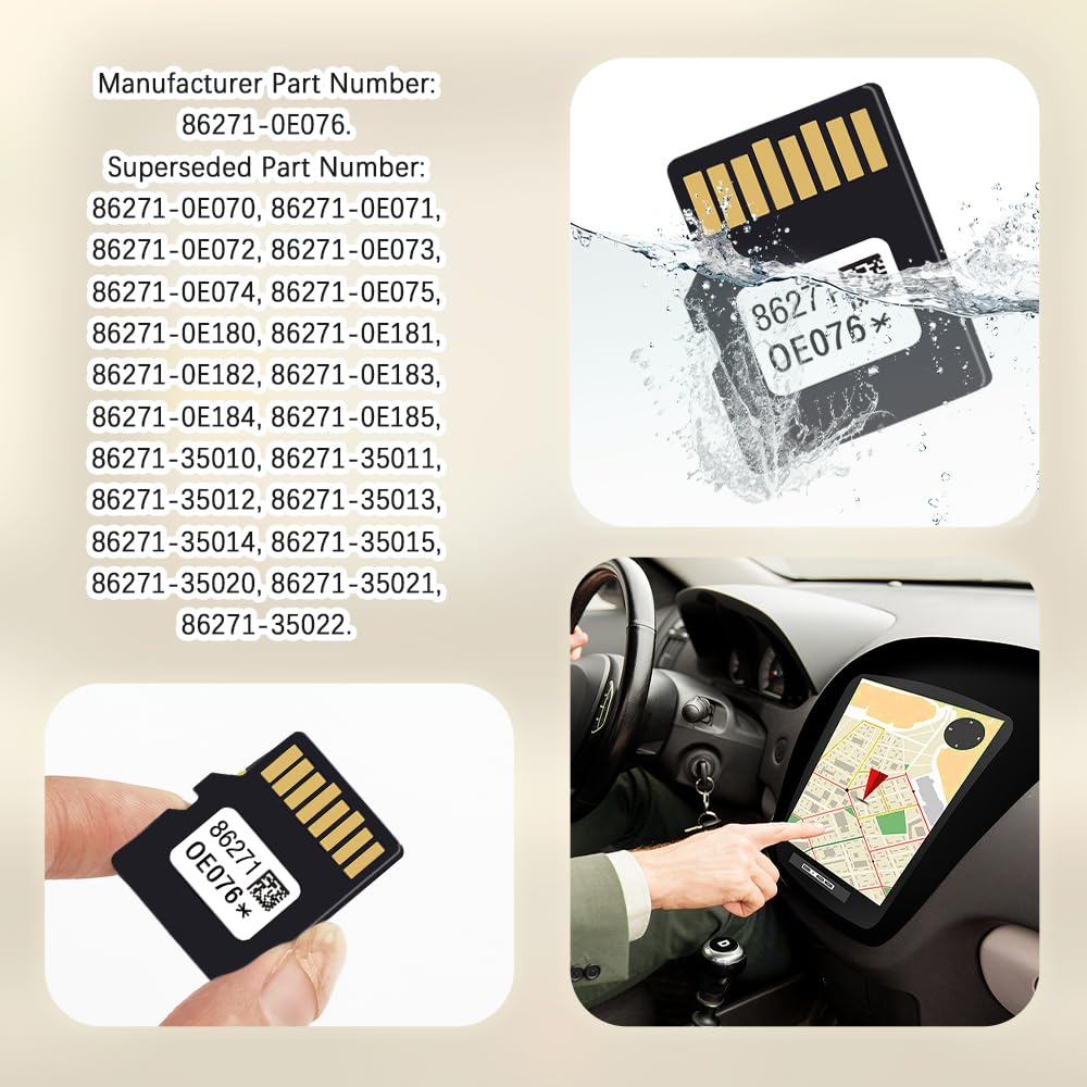 2025 Latest Version Navigation SD Card OEM#86271-0E076,Micro SD
