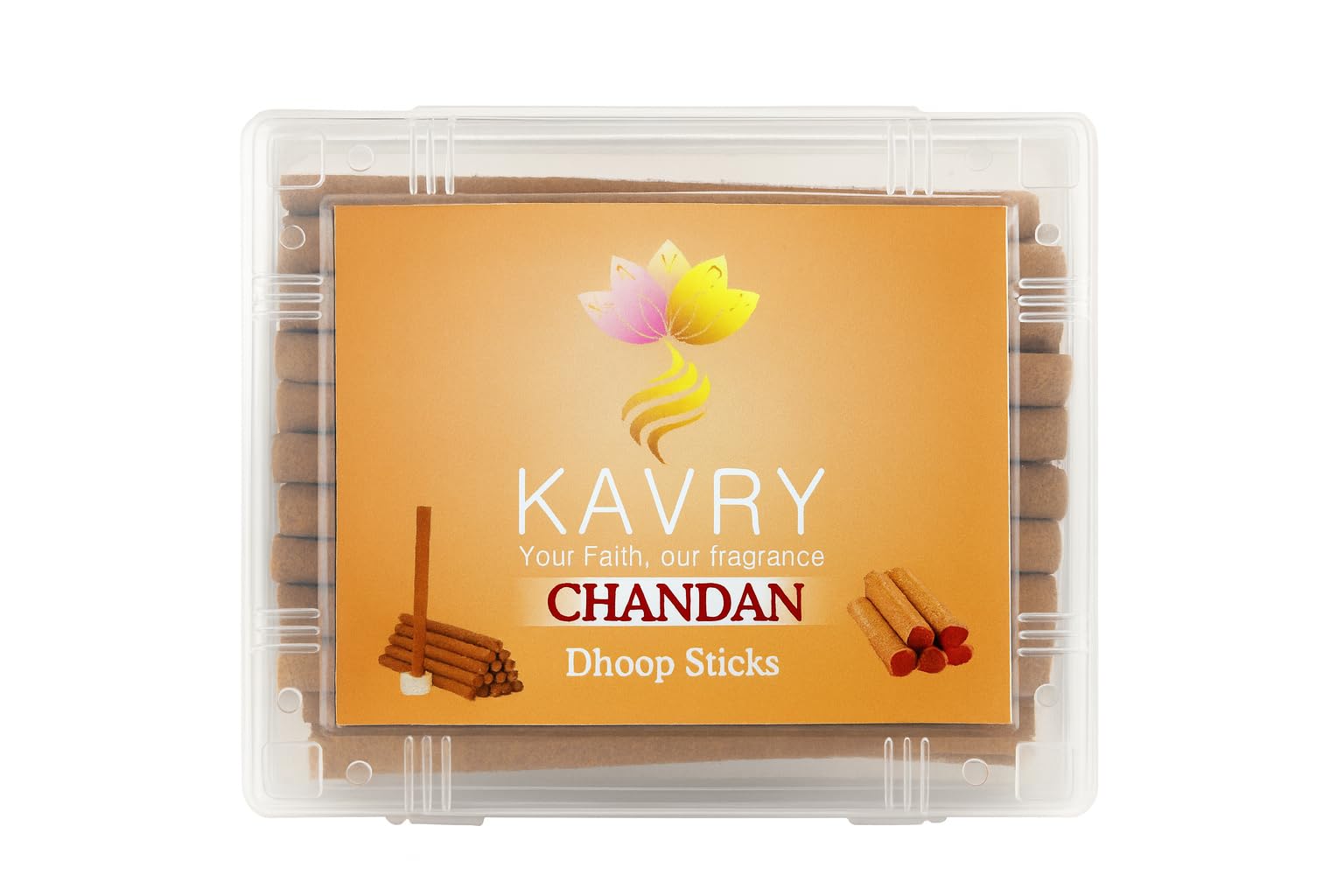 Natural Chandan Dhoop Sticks | 70gm | Charcoal-Free | 44–46 Sticks-image-42