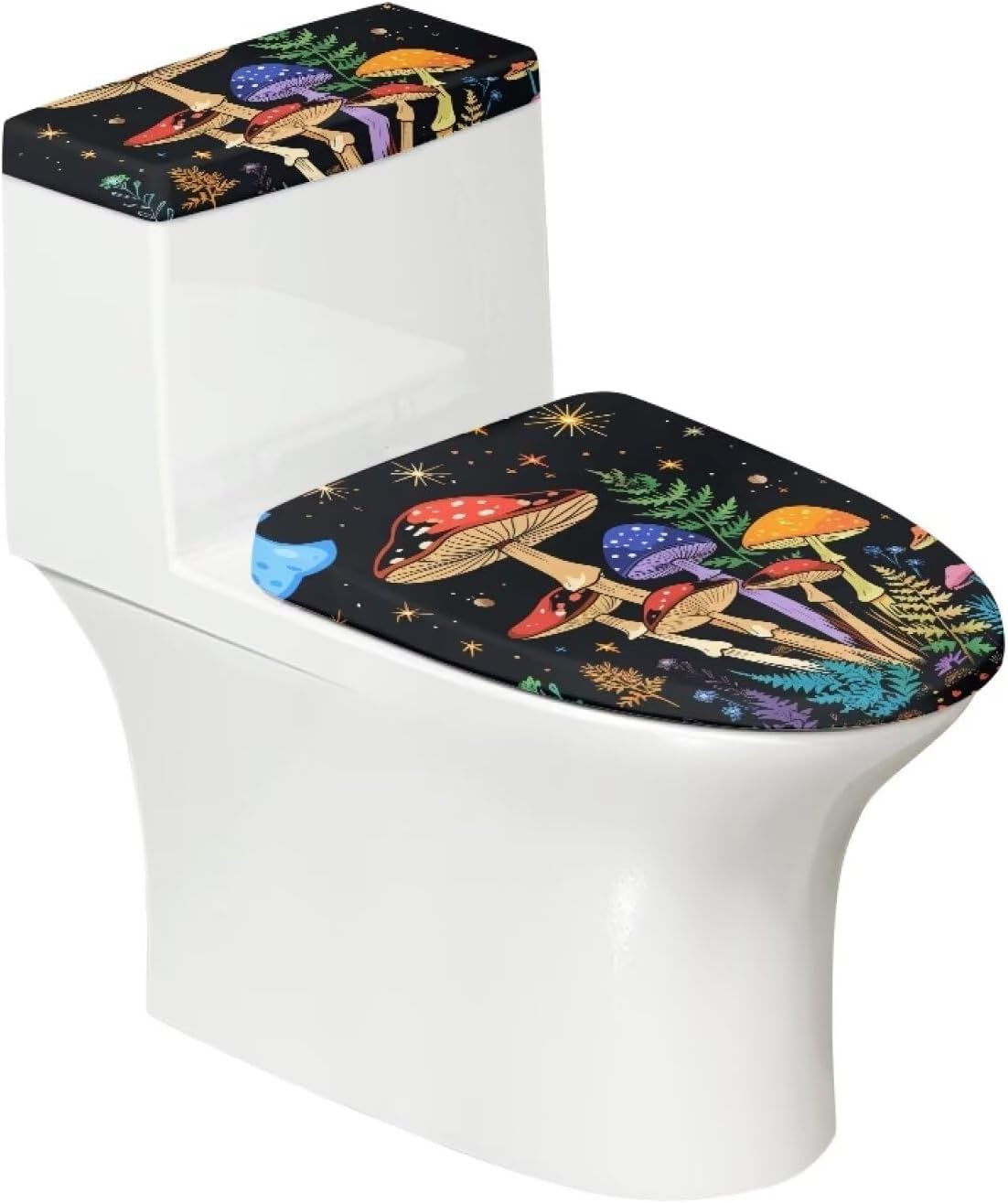 Cherry Butterfly Toilet Seat Covers for Bathroom Dust Free Toilet Tank Cover Fit Elongated Oval Round Lid Bathroom Decorative Accessories