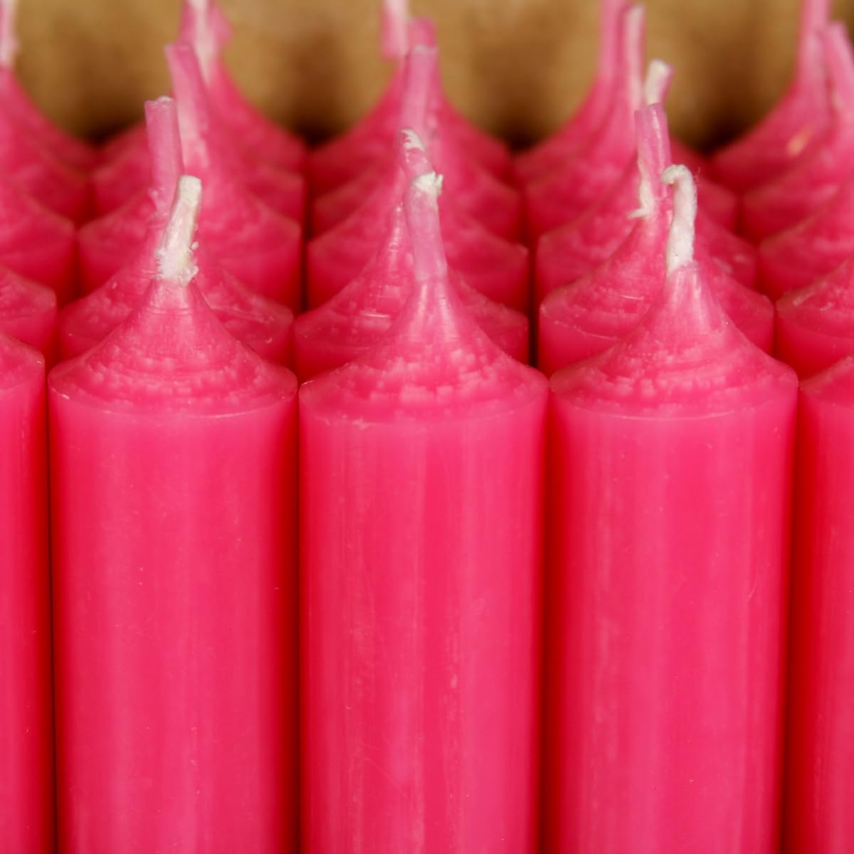 Bütic Gekleurde Staafkaarsen 180mm X 22mm – Set Van 8 Roze Kaarsen Restantvrije Verbranding Circa 8 Uur E 350122