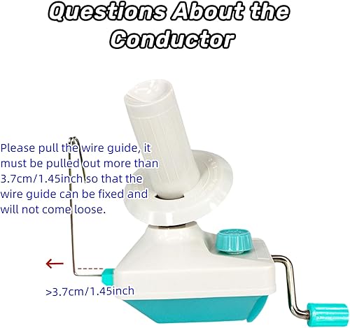 Miniatura 7 de Enrollador de bolas de hilo, práctico enrollador de hilo para hilo, combo de bobinadora de hilo rápido y bobinador de bolas con fácil instalación