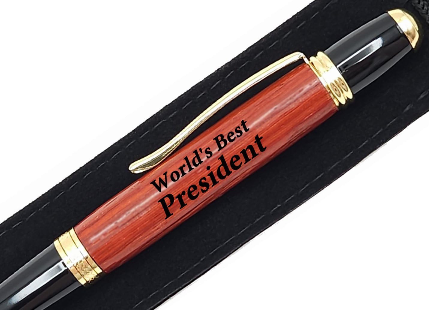 Gift For President World's Best President Present Engraved Pen