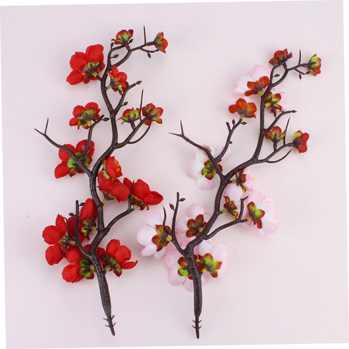 KOMBIUDA 12piezas Adornos para Pasteles Decoración De Cumpleaños Ramas De Flor De Ciruelo para Tartas y Postres para Bodas y Fiestas