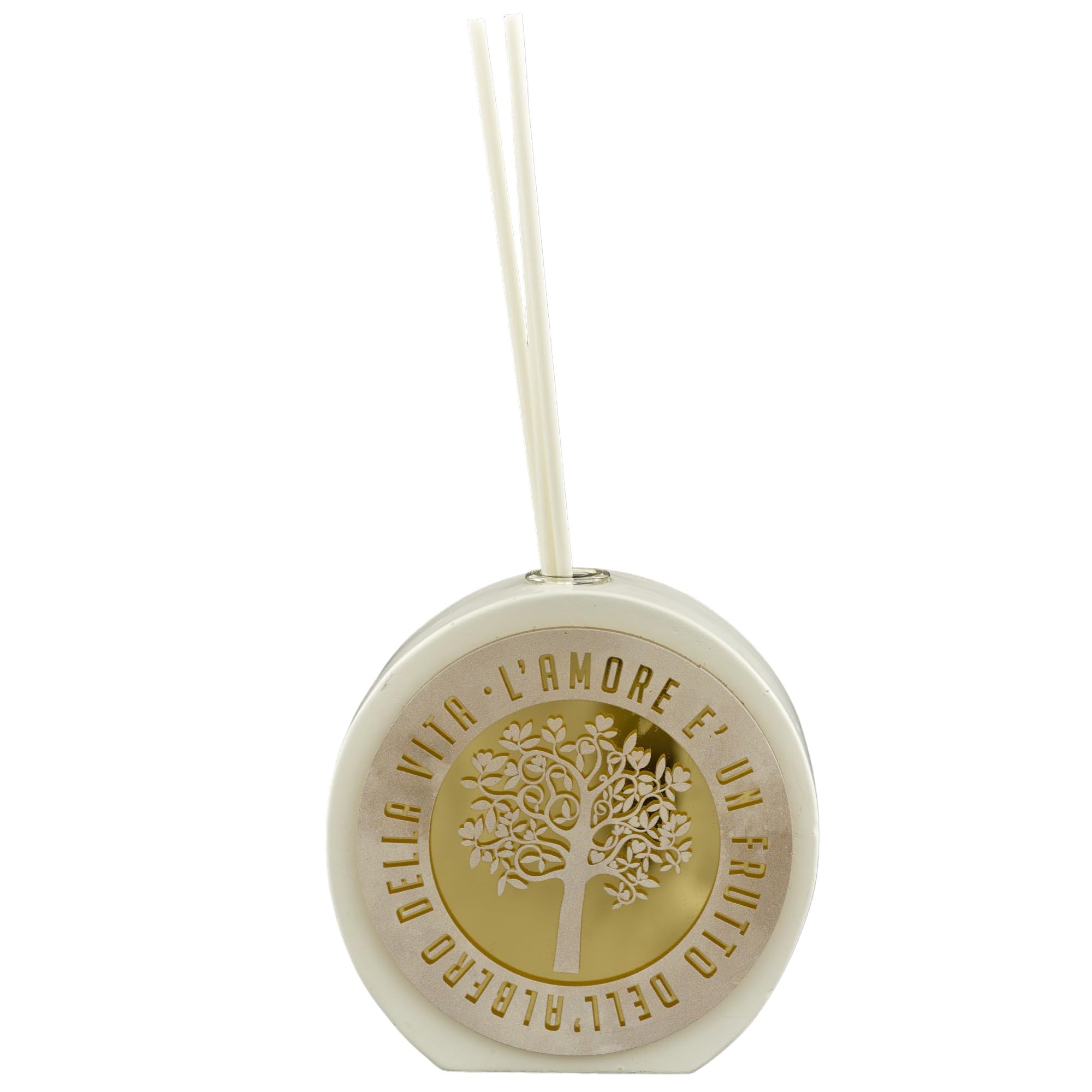 Doni Bomboniere Anniversario 6PZ Profumatore Tondo con Albero della Partecipazioni Utili 50 Matrimonio Complete Wedding Idee Originali Economiche. Eleganti Nozze d'oro Vita Testimoni Particolari E