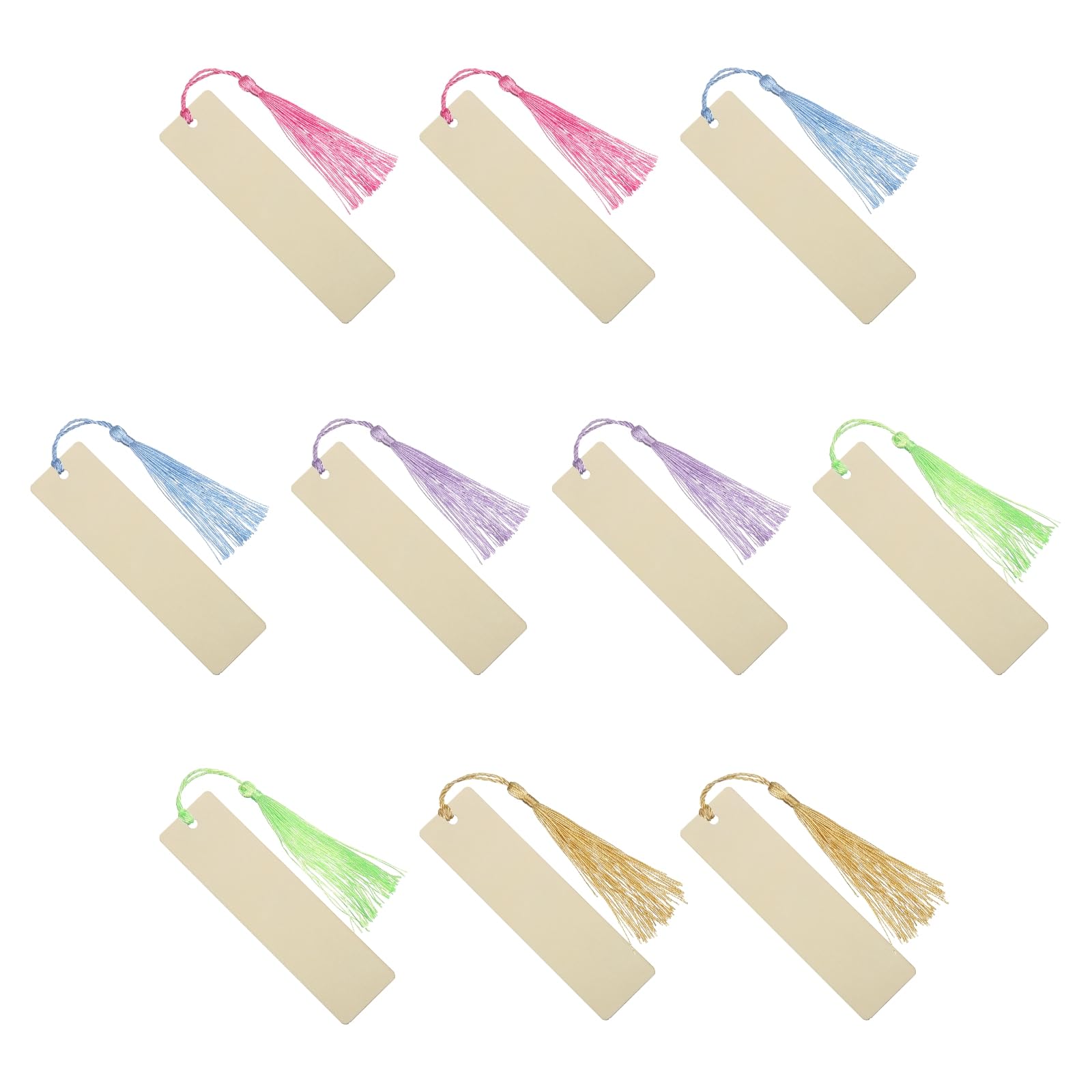 PATIKIL 4.7" x 1.3" Blank Wood Bookmark