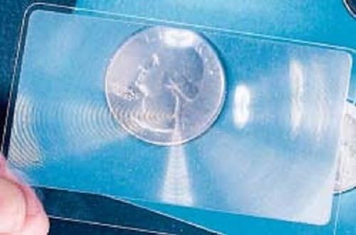 1 X Lote al por mayor de 10 Lupas de Cartera de Tamaño Tarjeta de Crédito 3X Lentes de OpticLens