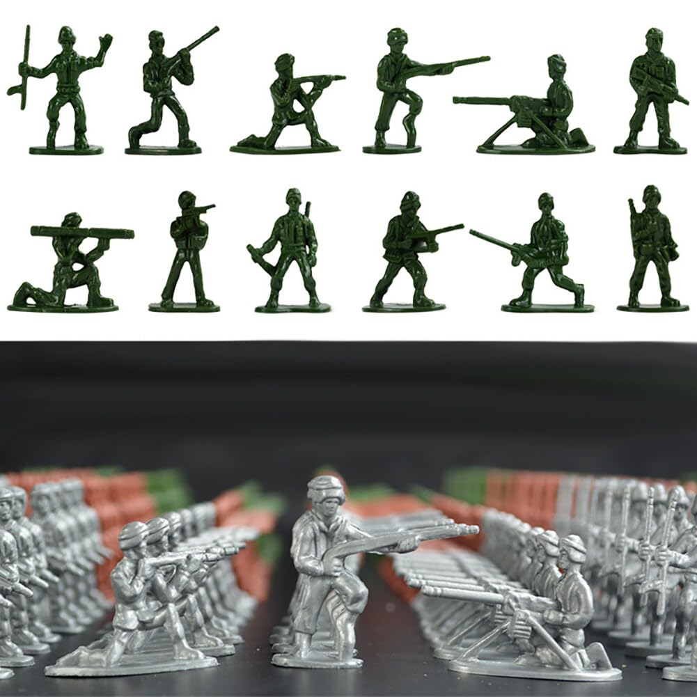 Uposao 300Pcs Military Soldier Playset Plastic Army Men Action Figures Battle Group - Image 2