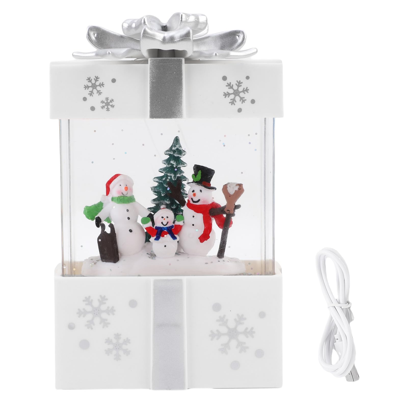 Carillon Natalizio Scintillante, Alimentato Tramite USB, 12 Cm
