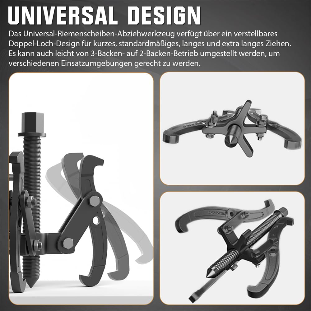 VEVOR Extracteur De Roulement à 3 Mâchoires 4PCs Arrache Roulement