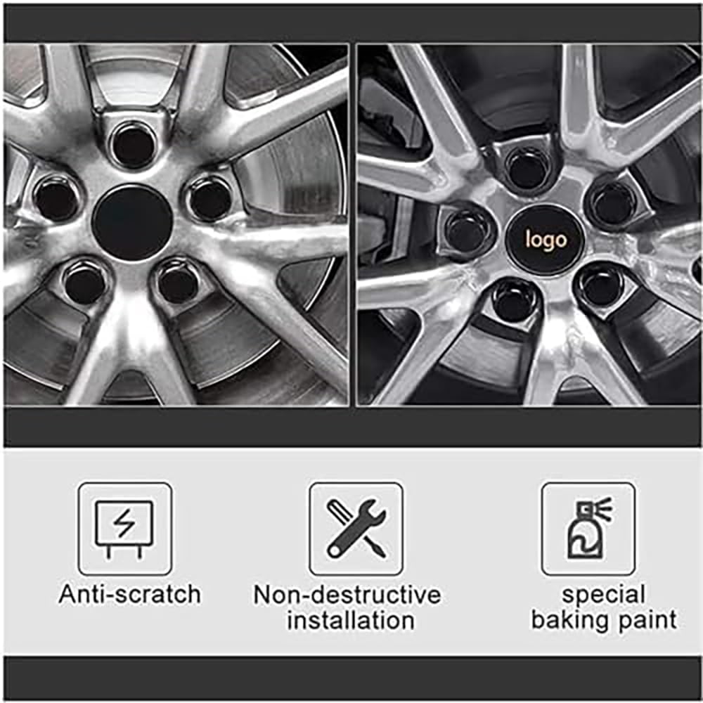 4 Pièces Auto Cache Moyeux Pour Smart 451 59mm, Centre Jante