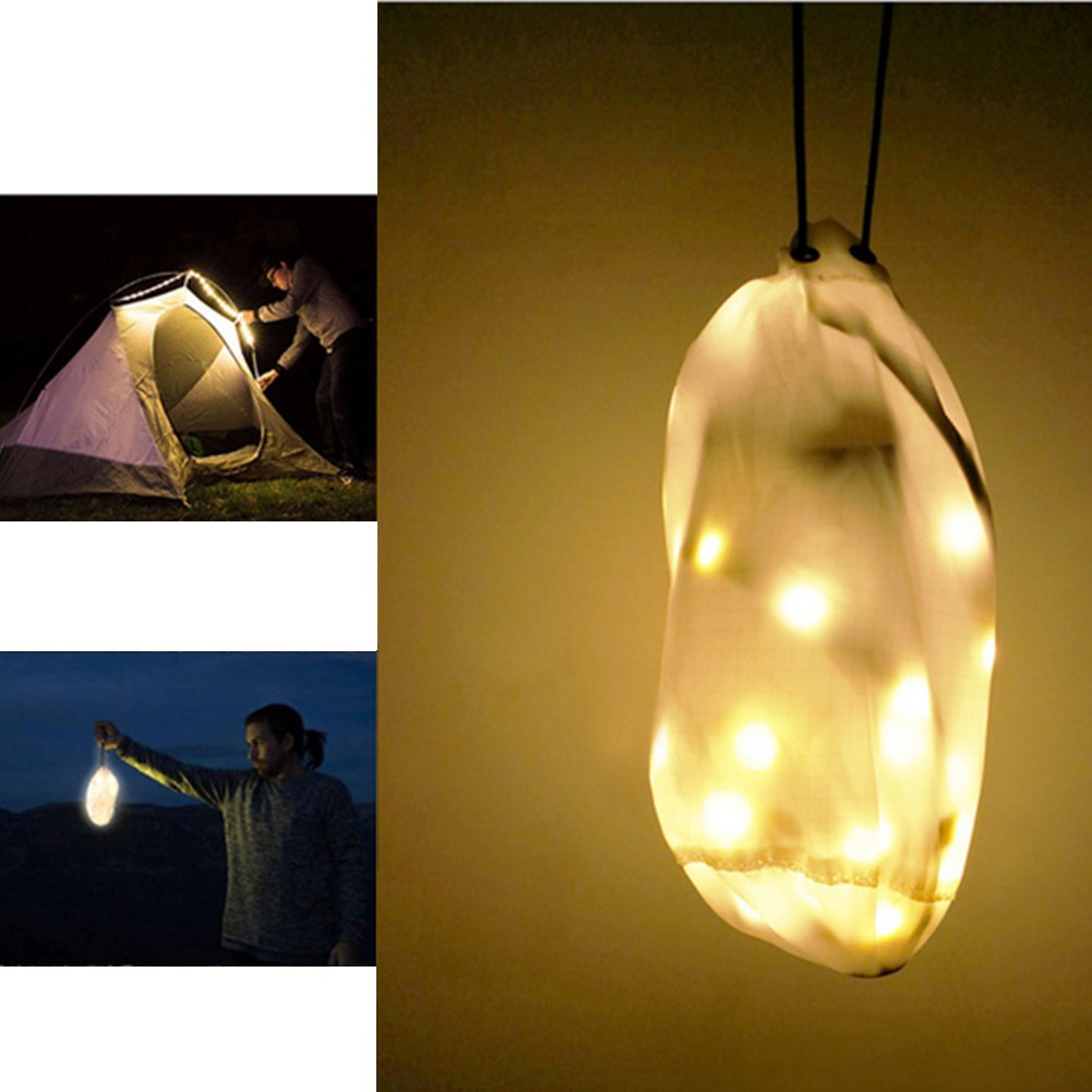 JUNDONGUSB Portable LED Rope Light for easy camping, hiking, security, emergency lighting - 5-pin tandem line as LED lighting waterproof wild surprise.