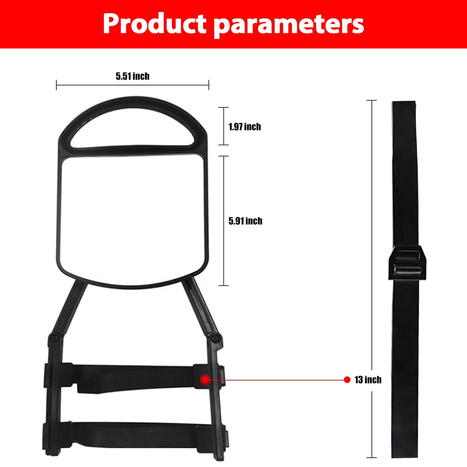 VOBOR 2Pcs Espejos Caravana Coche, Espejo para Remolque de Automóvil, Espejos Retrovisores Universales de Extensión Negra para remolques caravanas campamentos
