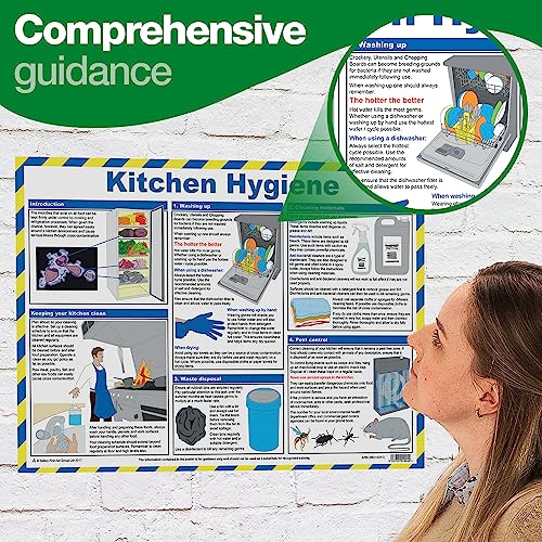Image of Safety First Aid Laminated Kitchen Hygiene Poster