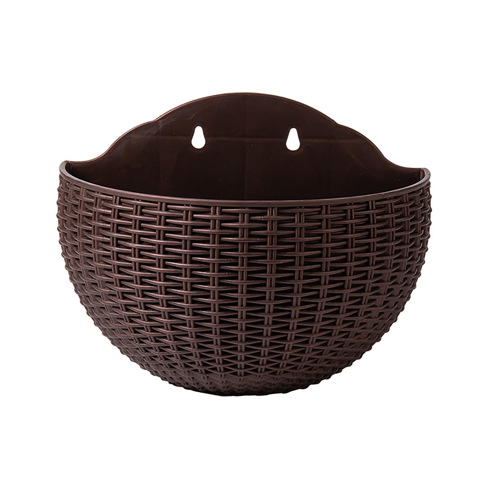 Plant Pot Flower Pot Exquisite Wall-Mounted Plastic Wall Hanging Basket Flowerpot for Garden Plant Vase Wall Hanging Basket